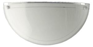 Abajur de rezervă din sticlă pentru aplică Prezent 1421 NS DISC E27 12,5x25 cm alb
