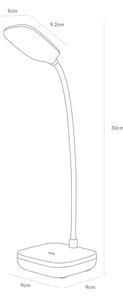 Lampă LED reîncărcabilă de masă Zuma Line 1961-BK LED/7W/1200mAh 3000/4500/6000K negru