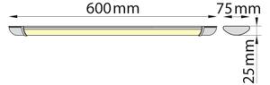 Brilagi - Corp de iluminat LED tubular LUMA LED/16W/230V 60 cm