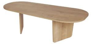 Masuta cafea OVALIS, stejar, PAL, 130x65x40 cm