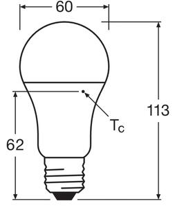 Set de 10 becuri LED CLASSIC A75 E27/10W/230V 4000K - Osram
