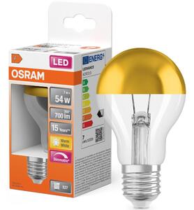 Bec LED cu cap oglindit SUPERSTAR E27/7W/230V 2700K auriu - Osram