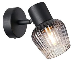 Spot de perete Prezent 14100 OASIS 1xE27/60W/230V negru/fumuriu