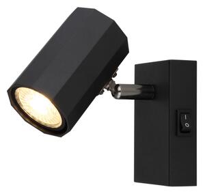 Spot de perete Globo 57918-1B JAMES 1xGU10/25W/230V negru