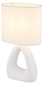 Lampă de masă Globo 21731W TRIANGLE 1xE14/40W/230V alb