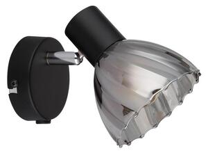Spot de perete Globo 54315S-1 ZACHERY 1xE14/40W/230V negru