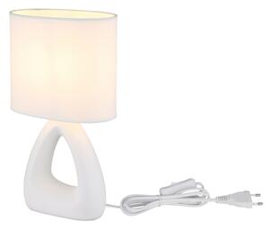 Lampă de masă Globo 21731W TRIANGLE 1xE14/40W/230V alb