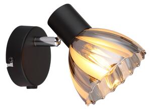 Spot de perete Globo 54315S-1 ZACHERY 1xE14/40W/230V negru