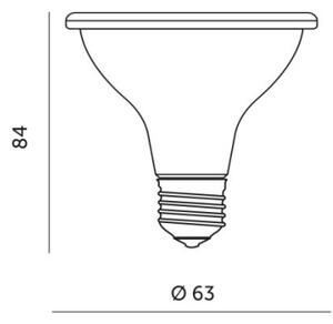 Bec LED pentru creșterea plantelor PLANTY E27/7W/230V 1200K negru
