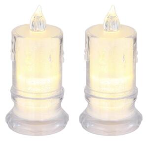 SET 2x lumânare LED Globo 28075-2 CANDLE LED/0,25W/3xLR1130