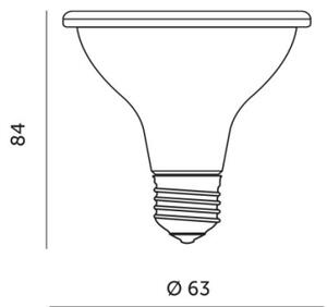 Bec LED pentru creșterea plantelor PLANTY E27/7W/230V 1200K alb