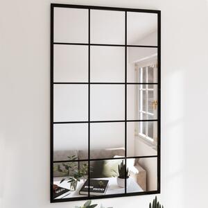 Oglindă de perete,negru, 100 x 60 cm, metal