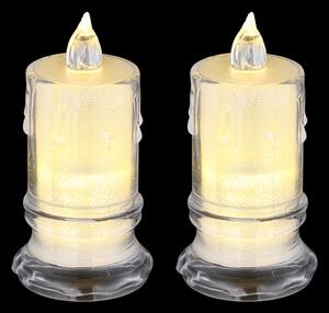 SET 2x lumânare LED Globo 28075-2 CANDLE LED/0,25W/3xLR1130