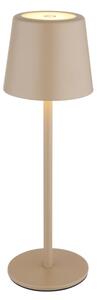 Globo 58482S-LED Lampă de birou LED 12W/5V 2200mAh IP44 crem, încărcare touch