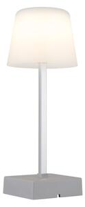 Lampă LED tactilă reîncărcabilă dimabilă de masă Globo 28061SI XAYDEN 2W/5V 800 mAh argintiu
