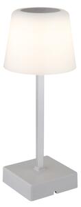 Lampă LED tactilă reîncărcabilă dimabilă de masă Globo 28061SI XAYDEN 2W/5V 800 mAh argintiu
