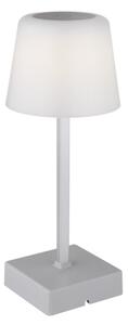 Lampă LED tactilă reîncărcabilă dimabilă de masă Globo 28061SI XAYDEN 2W/5V 800 mAh argintiu