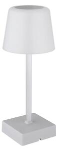 Lampă LED tactilă reîncărcabilă dimabilă de masă Globo 28061SI XAYDEN 2W/5V 800 mAh argintiu
