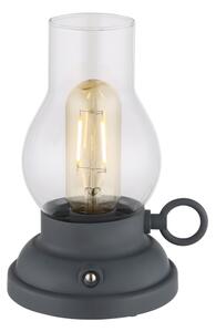 Lampă LED tactilă reîncărcabilă dimabilă de masă Globo 58016A PETRO 1W/3,7V 1200 mAh antracit
