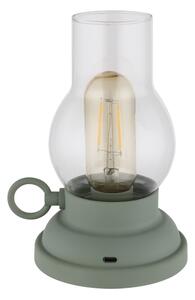 Lampă LED tactilă reîncărcabilă dimabilă de masă Globo 58016B PETRO LED/1W/3,7V 1200 mAh verde