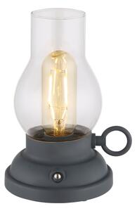 Lampă LED tactilă reîncărcabilă dimabilă de masă Globo 58016A PETRO 1W/3,7V 1200 mAh antracit