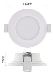 Corp de iluminat LED încastrat pentru baie LORI LED/4,5W/230V IP65 2700/4000K alb
