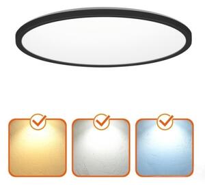Plafonieră LED pentru baie NIVERA LED/18W/230V IP54 d. 30 cm negru