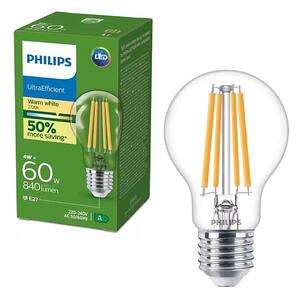 Bec LED Philips ULTRAEFFICIENT VINTAGE, soclu E27, 4W, 230V, 2700K