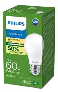 Bec LED Philips ULTRAEFFICIENT, soclu E27, 4W, 230V, 2700K