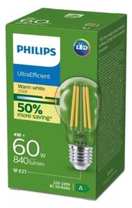 Bec LED Philips ULTRAEFFICIENT VINTAGE, soclu E27, 4W, 230V, 2700K
