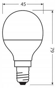 Bec LED realizat din plastic reciclat Osram P45 E14/4,9W/230V 4000K