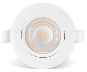 Aigostar - Set 3x spoturi LED încastrate LED/5W/230V 4000K diam. 8,5 cm alb