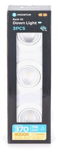 Aigostar - Set 3x spoturi LED încastrate LED/5W/230V 4000K diam. 8,5 cm alb