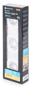 Aigostar - Set 3x spoturi LED încastrate LED/5W/230V 4000K diam. 8,5 cm alb