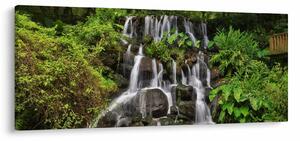 Tablou - Cascadă tropicală (120x50 cm)