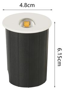 Brilagi - Corp LED încastrat pentru exterior STAIRDOT LED/2W/230V alb IP65 rotund