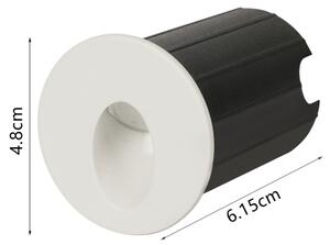 Brilagi - Corp LED încastrat pentru exterior STAIRDOT LED/2W/230V alb IP65 rotund
