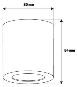 Brilagi - Corp de iluminat LED RGBW dimabil pentru baie MIA, 1x GU10, 4,8 W, 230 V, 84x80 mm, bej, IP54
