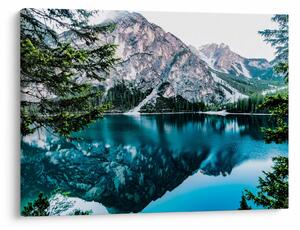 Tablou - Lac în Alpi (70x50 cm)