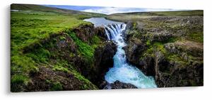 Tablou - Cascada intre stânci (120x50 cm)