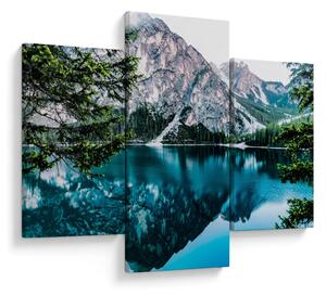 Tablou - Lac în Alpi (90x60 cm)