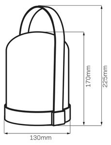Lampă de masă decorativă LED RGBW MINORKA LED/0,3W/4,5V 3xAA
