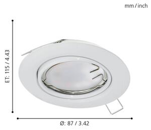 Eglo 94239 - Corp de iluminat LED tavan fals PENETO 1xGU10-LED/5W/230V