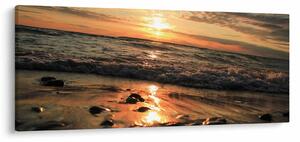 Tablou - Apus de soare, ocean (120x50 cm)