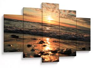 Tablou - Apus de soare, ocean (150x105 cm)