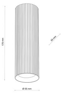 Spot TUNE M, 1x GU10/10W/230V, 17 cm, alb