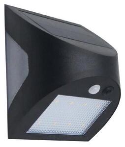 Lampă de perete solară LED cu senzor, 3 W, 3,7 V, 1200 mAh, IP54, negru