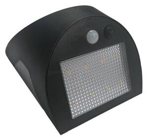 Lampă de perete solară LED cu senzor, 3 W, 3,7 V, 1200 mAh, IP54, negru