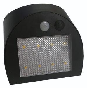 Lampă de perete solară LED cu senzor, 3 W, 3,7 V, 1200 mAh, IP54, negru