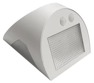 Aplica solară de perete cu senzor, LED, 3W, 3,7V, 1200 mAh, IP54, alb